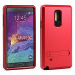 Wholesale Samsung Galaxy Note 4 Strong Armor Hybrid with Stand (Red)